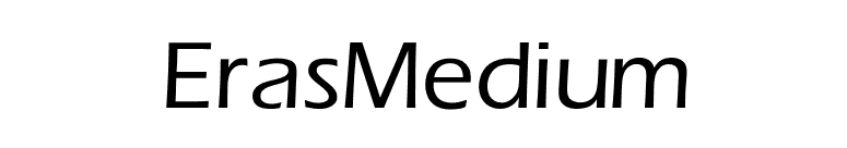 ErasMedium font preview