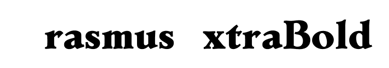 ErasmusExtraBold font preview