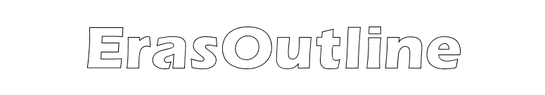 ErasOutline font preview