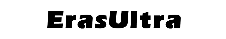 ErasUltra font preview