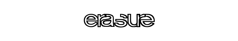 Erasure font preview