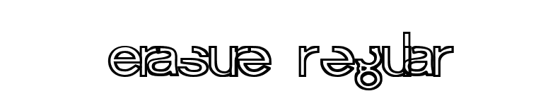 Erasure Regular font preview