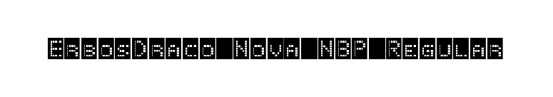 ErbosDraco Nova NBP Regular font preview