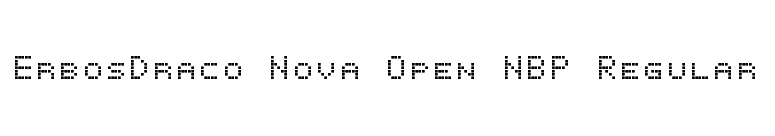 ErbosDraco Nova Open NBP Regular font preview
