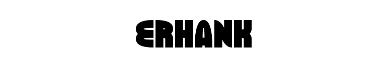 ERHANK font preview