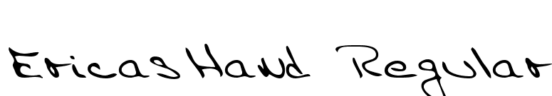 EricasHand Regular font preview
