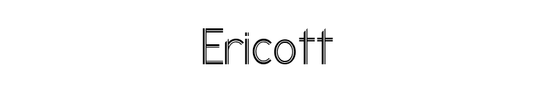 Ericott font preview