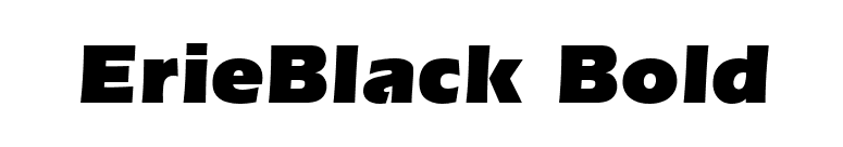 ErieBlack Bold font preview