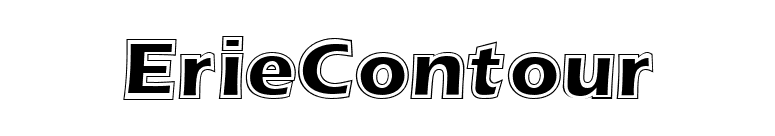 ErieContour font preview