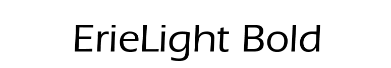 ErieLight Bold font preview