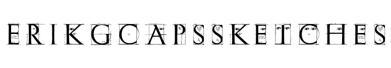 ErikGCapsSketches font preview