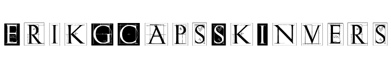 ErikGCapsSkInvers font preview