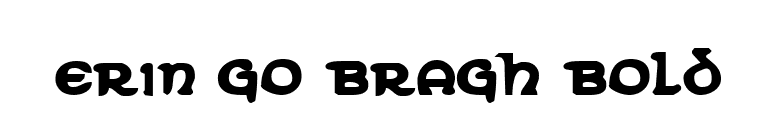 Erin Go Bragh Bold font preview