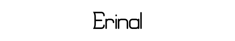 Erinal font preview