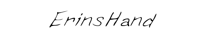 ErinsHand font preview