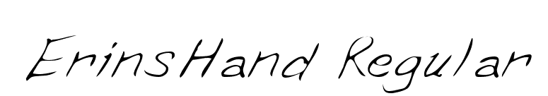 ErinsHand Regular font preview