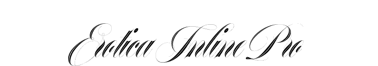 Erotica Inline Pro font preview
