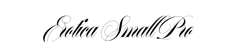 Erotica Small Pro font preview