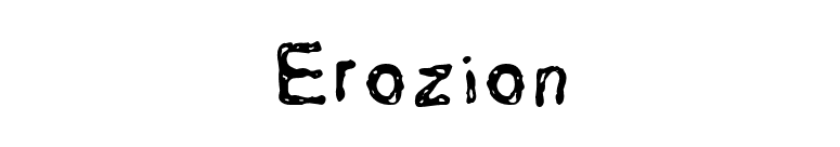 Erozion font preview