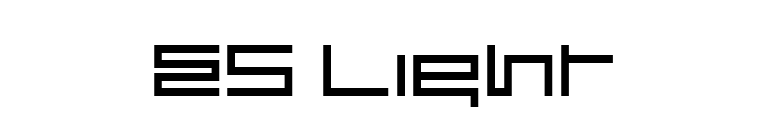 ES Light font preview