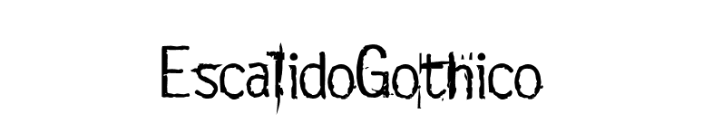 EscalidoGothico font preview