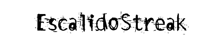 EscalidoStreak font preview