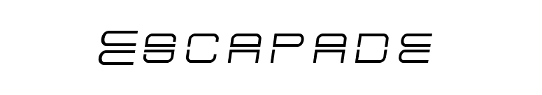 Escapade font preview