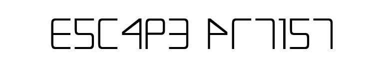 Escape Artist font preview