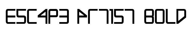 Escape Artist Bold font preview