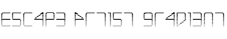 Escape Artist Gradient font preview
