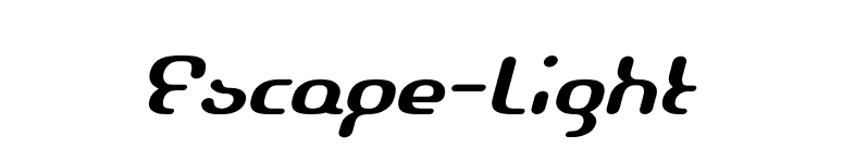 Escape-Light font preview