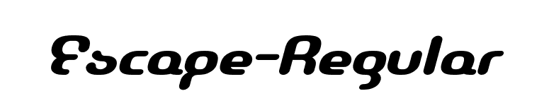 Escape-Regular font preview