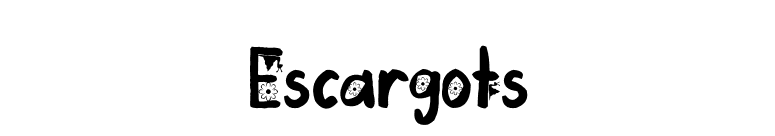 Escargots font preview