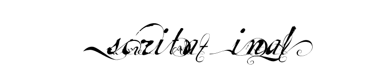 Escrita-Final font preview