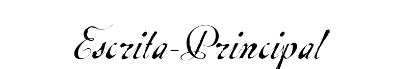 Escrita-Principal font preview