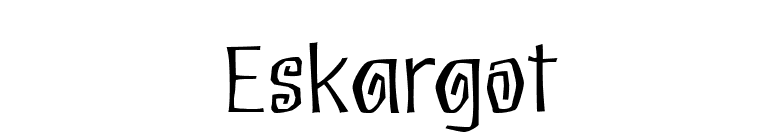 Eskargot font preview