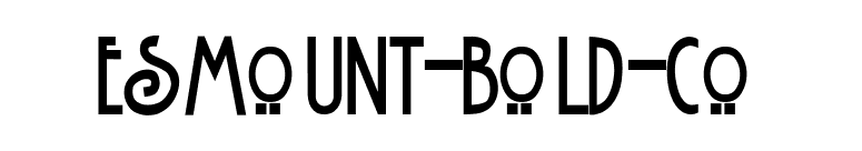 Esmount-Bold-Co font preview