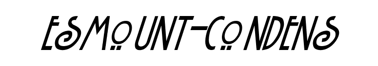 Esmount-Condens font preview