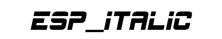 ESP_Italic font preview