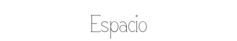 Espacio font preview