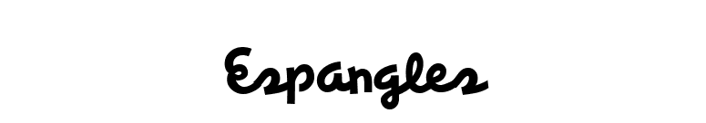 Espangles font preview