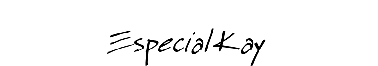 Especial Kay font preview