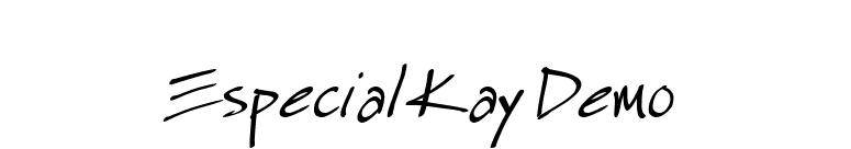 Especial Kay Demo font preview