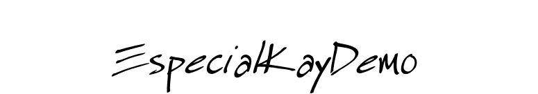 EspecialKayDemo font preview