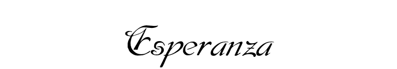 Esperanza font preview
