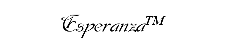 Esperanza™ font preview