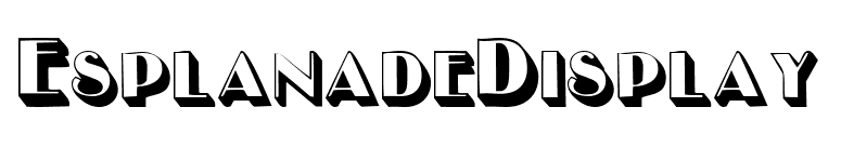 EsplanadeDisplay font preview