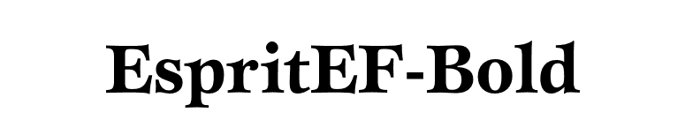 EspritEF-Bold font preview