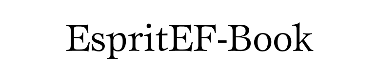 EspritEF-Book font preview