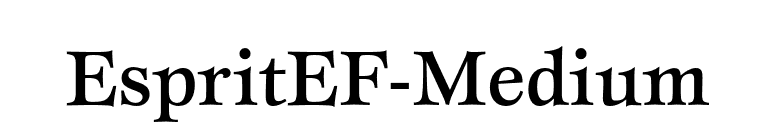 EspritEF-Medium font preview